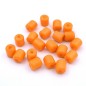 20 perles cylindriques en acrylique 11mmx10mm - orange 20 perles cylindriques en acrylique 11mmx10mm - orange
