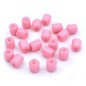 20 perles cylindriques en acrylique 11mmx10mm - rose 20 perles cylindriques en acrylique 11mmx10mm - rose