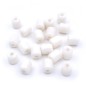 20 perles cylindriques en acrylique 11mmx10mm - blanc 20 perles cylindriques en acrylique 11mmx10mm - blanc