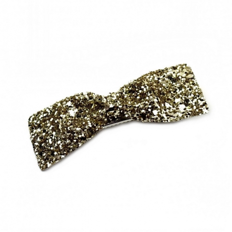 Pince clip cheveux noeud paillette 6.5cm