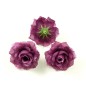 Lot de 10 fleurs artificielles sans tige diam. 40mm - prune