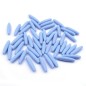50 perles ovales longues en acrylique 27mmx6mm - bleu 50 perles ovales longues en acrylique 27mmx6mm - bleu