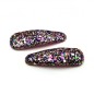 Lot de 2 pinces cheveux clic clac paillette 6cm