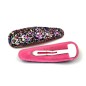 Lot de 2 pinces cheveux clic clac paillette 6cm Lot de 2 pinces cheveux clic clac paillette 6cm