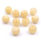10 perles rondes en acrylique 16mm - beige 10 perles rondes en acrylique 16mm - beige
