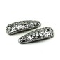 Lot de 2 pinces cheveux clic clac paillette 6cm Lot de 2 pinces cheveux clic clac paillette 6cm