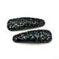 Lot de 2 pinces cheveux clic clac paillette 6cm Lot de 2 pinces cheveux clic clac paillette 6cm