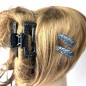Lot de 2 pinces cheveux clic clac paillette 6cm Lot de 2 pinces cheveux clic clac paillette 6cm