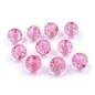 10 perles rondes craquelées en acrylique 16mm - rose 10 perles rondes craquelées en acrylique 16mm - rose