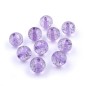10 perles rondes craquelées en acrylique 16mm - violet 10 perles rondes craquelées en acrylique 16mm - violet