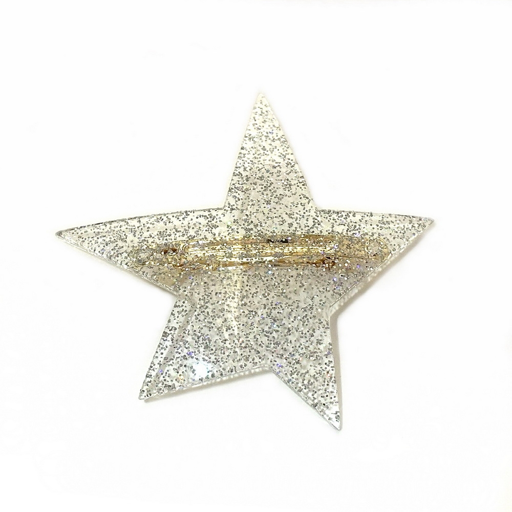 Barrette cheveux étoile paillette