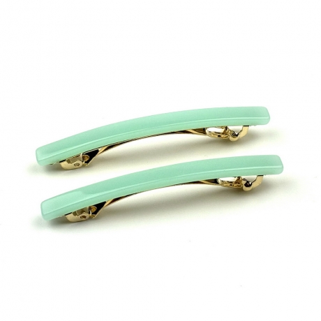 Lot de 2 barrettes cheveux fine fait main 7cm