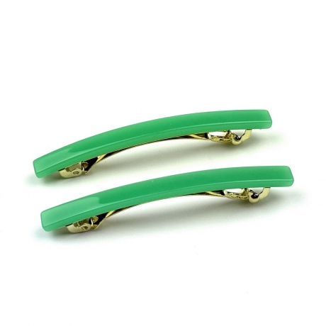 Lot de 2 barrettes cheveux fine fait main 7cm