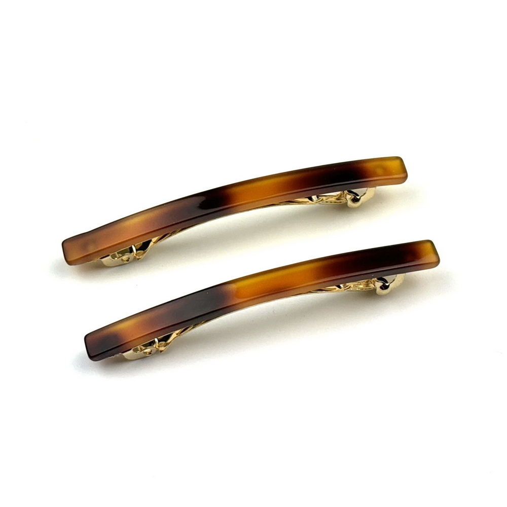 Lot de 2 barrettes cheveux fine fait main 7cm