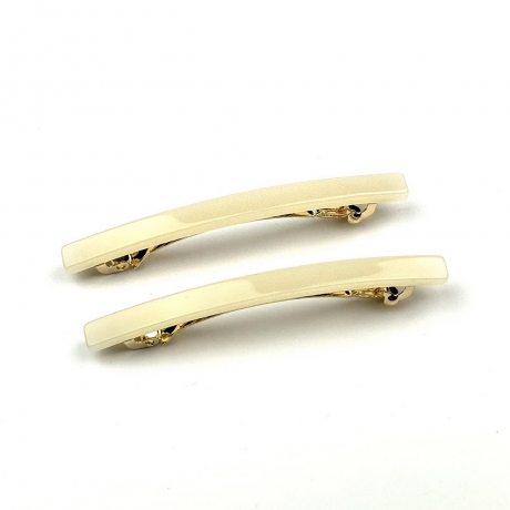 Lot de 2 barrettes cheveux fine fait main 7cm