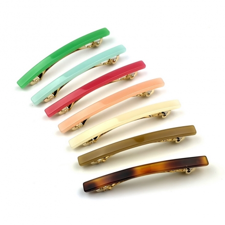 Lot de 2 barrettes cheveux fine fait main 7cm