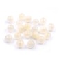 20 perles rondes en acrylique 12mm - ivoire 20 perles rondes en acrylique 12mm - ivoire