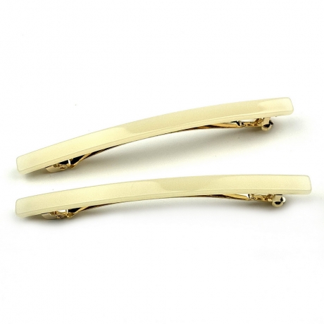 Lot de 2 barrettes cheveux fine fait main 9cm