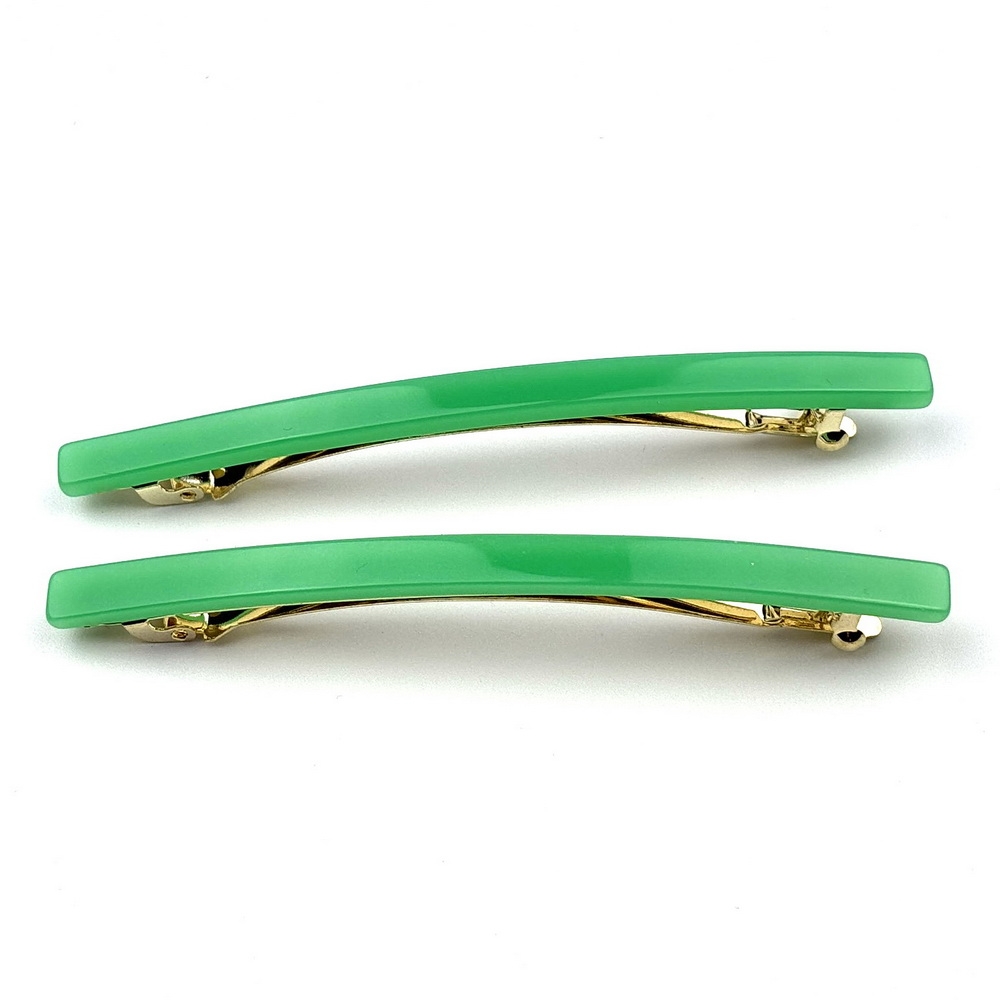 Lot de 2 barrettes cheveux fine fait main 9cm Lot de 2 barrettes cheveux fine fait main 9cm