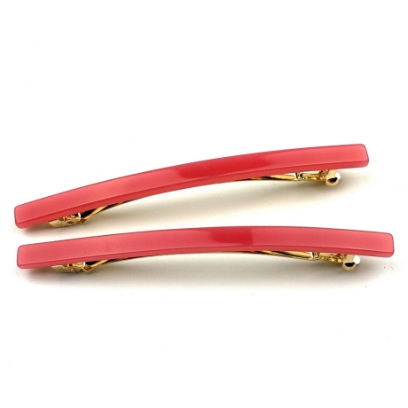 Lot de 2 barrettes cheveux fine fait main 9cm