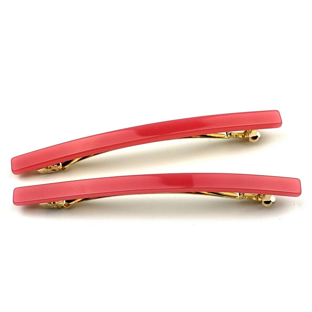 Lot de 2 barrettes cheveux fine fait main 9cm Lot de 2 barrettes cheveux fine fait main 9cm