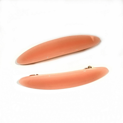 Lot de 2 barrettes cheveux ovale fait main 7cm