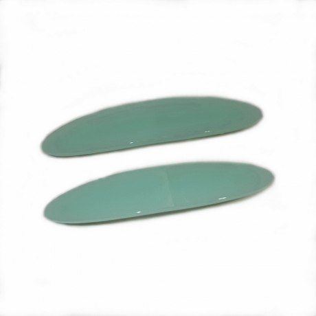 Lot de 2 barrettes cheveux ovale fait main 7cm