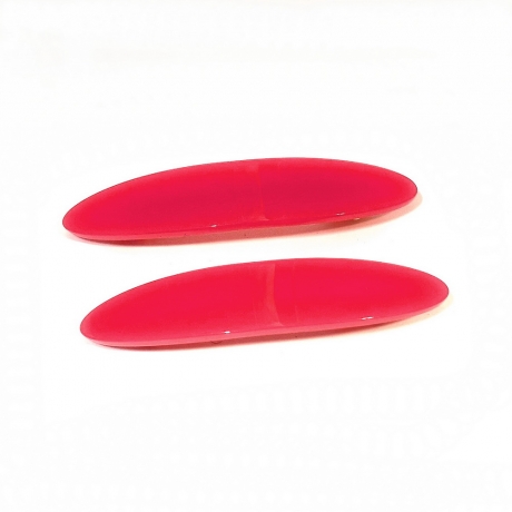 Lot de 2 barrettes cheveux ovale fait main 7cm