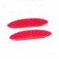 Lot de 2 barrettes cheveux ovale fait main 7cm