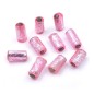 10 perles cylindriques polyrésine 18mmx10mm - rose 10 perles cylindriques polyrésine 18mmx10mm - rose