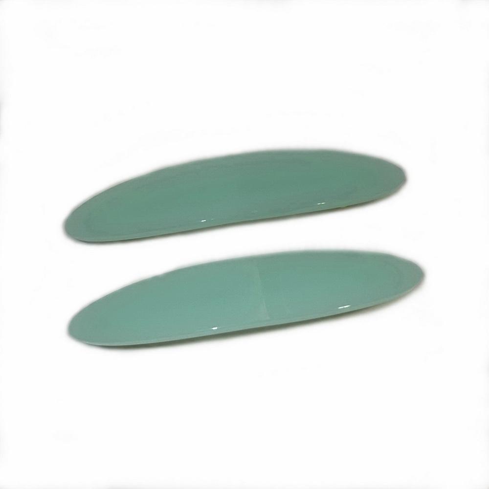 Lot de 2 barrettes cheveux ovale fait main 7cm