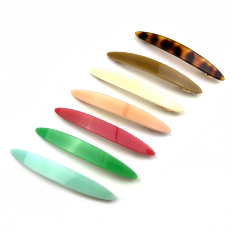 Barrette cheveux ovale fait main 11cm