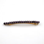 Barrette cheveux fine perles œil de chat 8cm – Éclat chatoyant violet