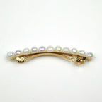 Barrette Cheveux Perles blanches à Facettes 8cm, cheveux fins