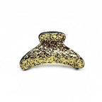 pince cheveux crabe courbe fantaisie ornée de paillettes scintillantes dorées