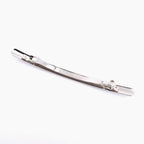 Barrette cheveux longue et fine en métal brossé - Argenté - cheveux fins