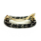 Barrette Cheveux Ajourée Léopard 7cm