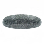 Barrette cheveux ovale incurvée paillette 9.5cm - argent