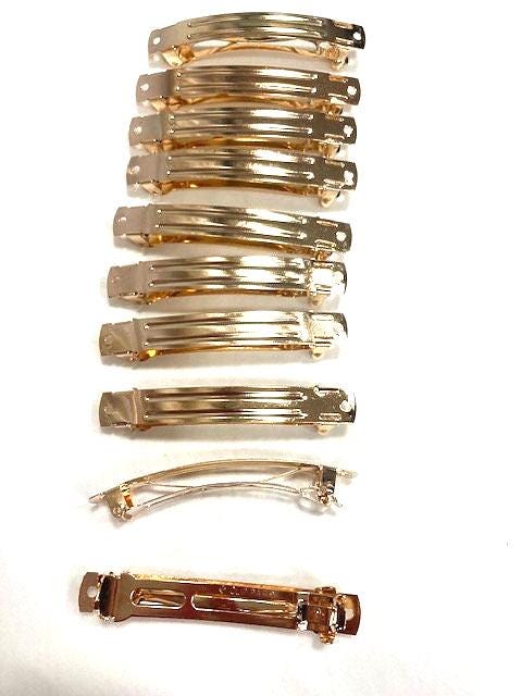 10 grandes barrettes montures "Clip Paris"