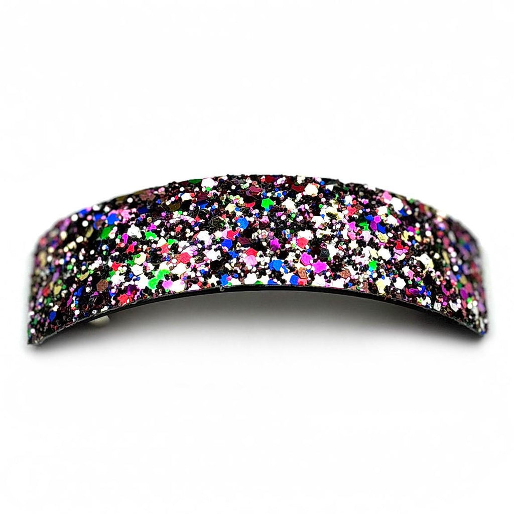 Barrette cheveux 9cm incurvée paillettes, accessoire cheveux