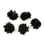 Fleurs satin polyester 4,5cm - Lot de 5