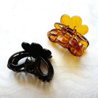 Pince crabe cheveux 6.5cm noir, marron