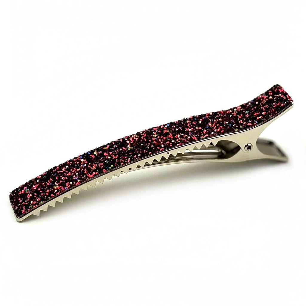 Grande pince cheveux paillettes 12.5cm