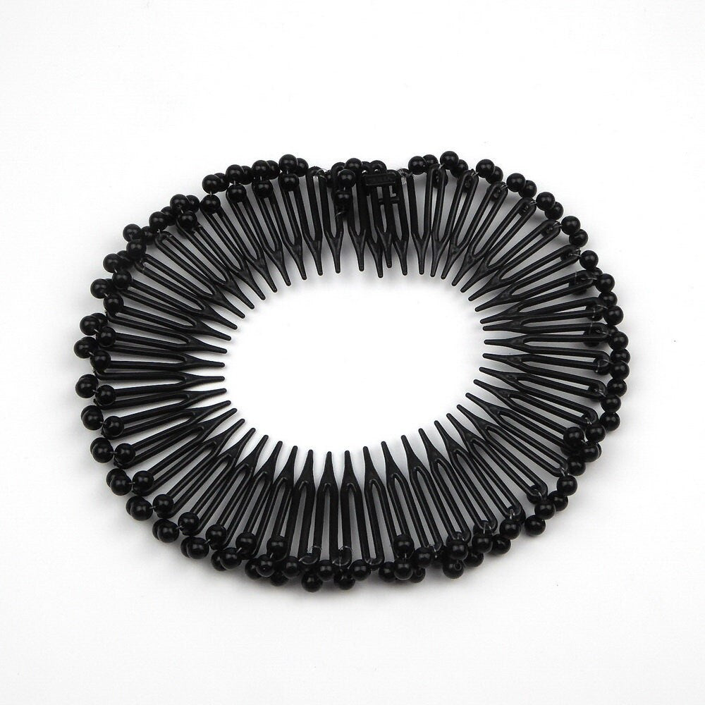 Serre tête souple zigzag perlé