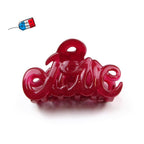 Pince à cheveux "Love" 5,5cm en acétate, belle qualité, Made in France