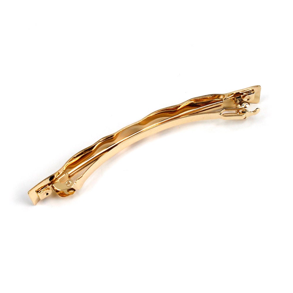 Barrette cheveux en métal martelé