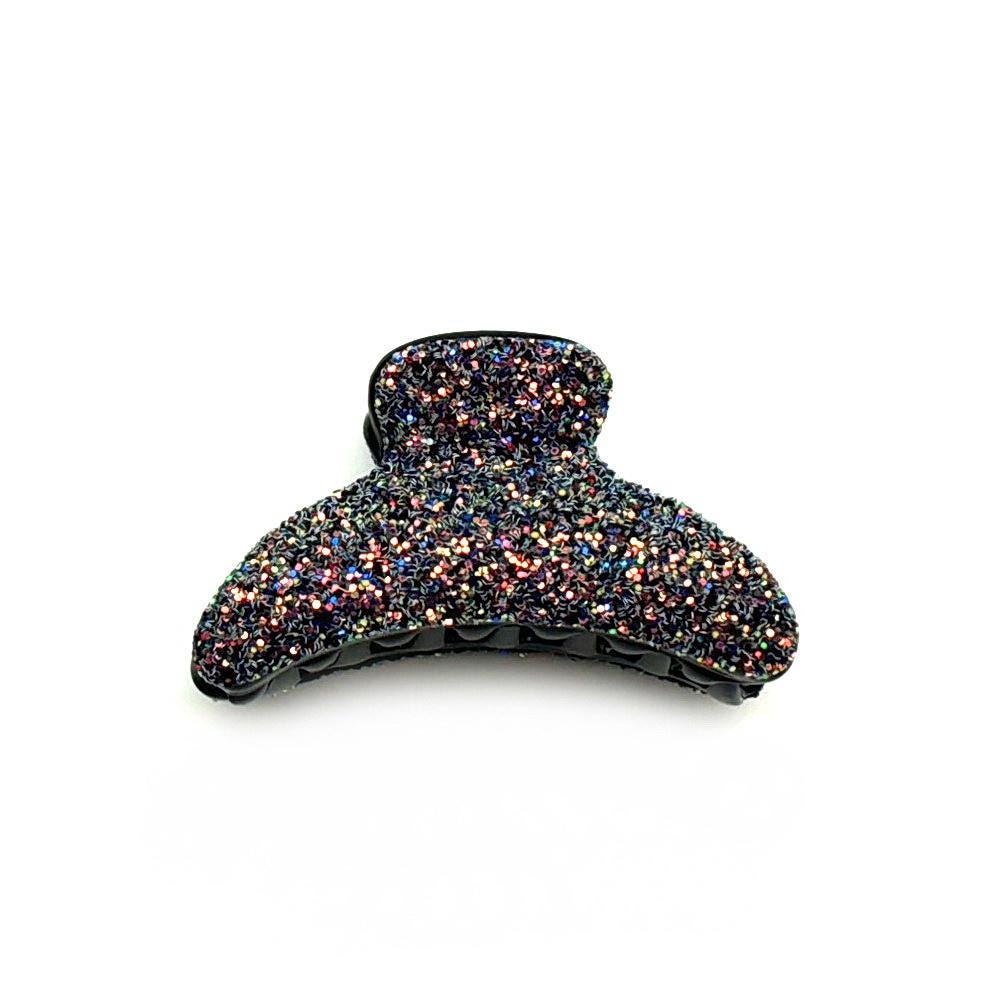 Pince cheveux crabe ornée de paillettes violet