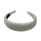 Serre tête cheveux satin large - blanc