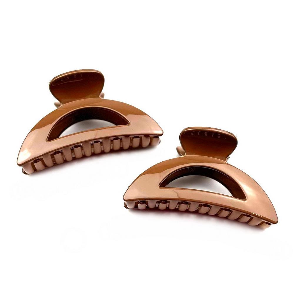 Lot de 2 grandes pinces cheveux crabe 8.5cm