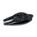 Pince à cheveux bec 11,5cm avec paillettes noires